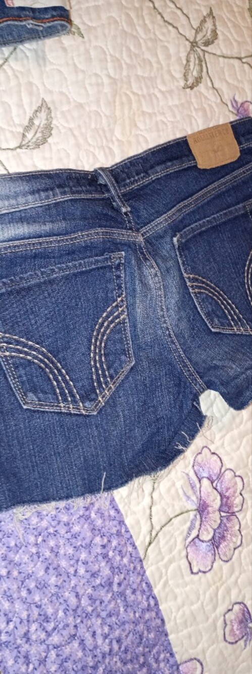 Vintage Y2K Hollister Denim Cut Of Shorts Stretch 3